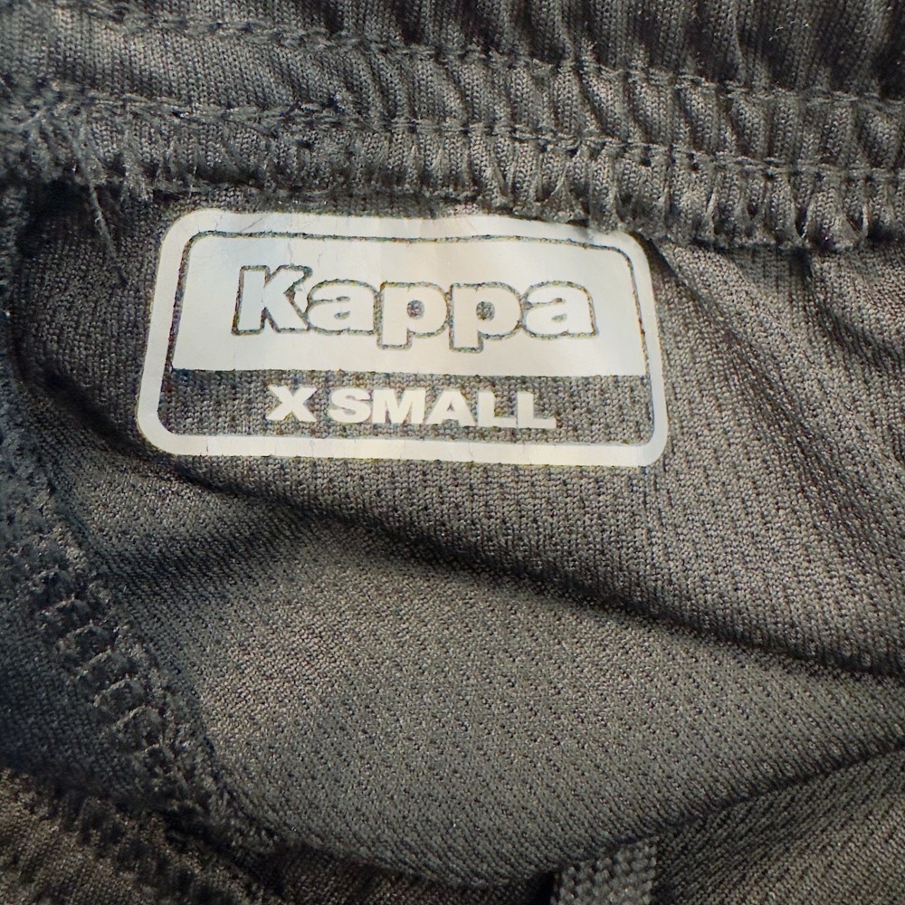 Kappa Banda Track Pants Black Logo Tape Joggers Zip Ankle Athletic Unisex XS NWT - Picture 5 of 6